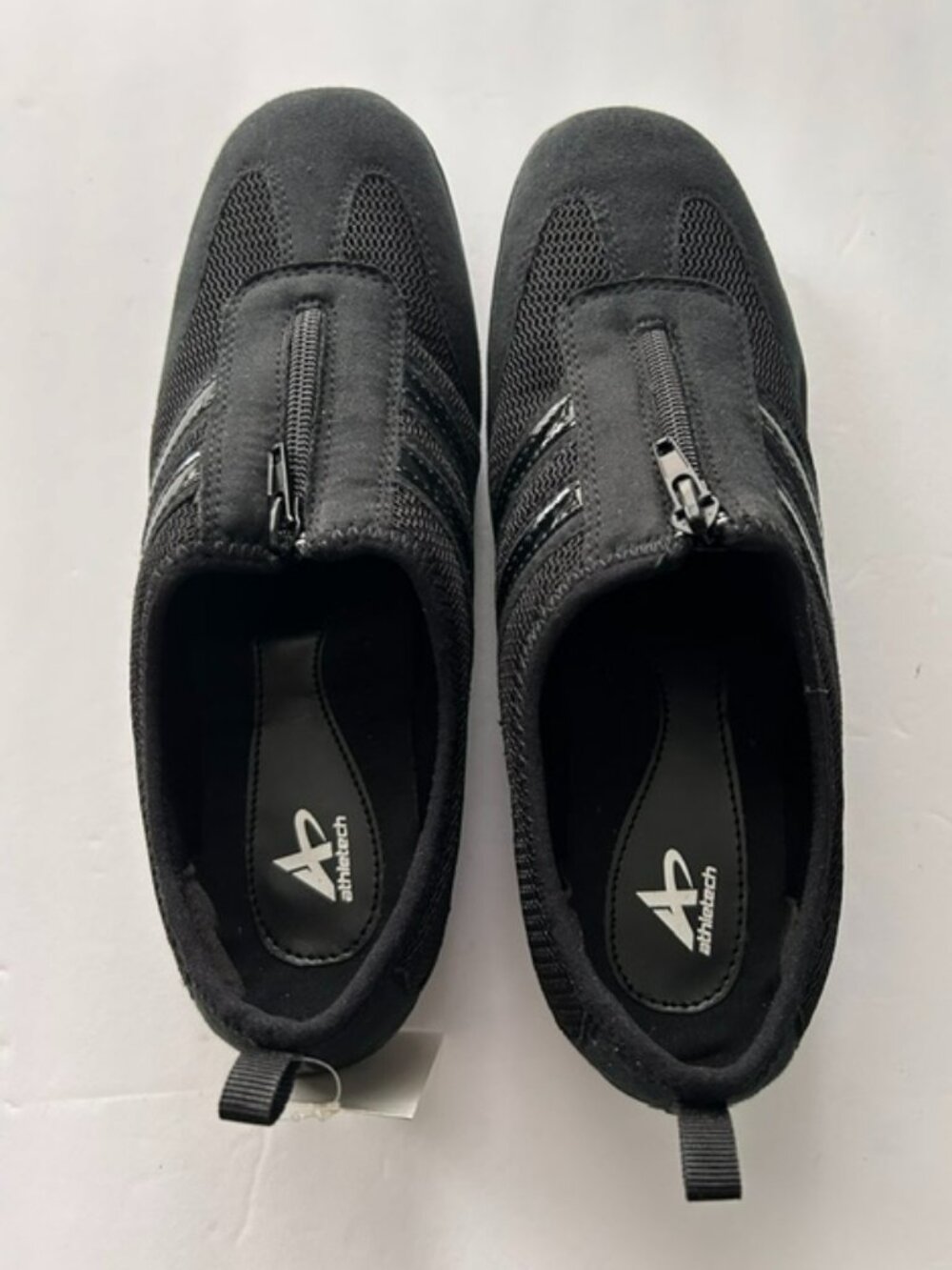 NWT Athletech Saryna Black Slip-On Athletic Shoes, Size 8M